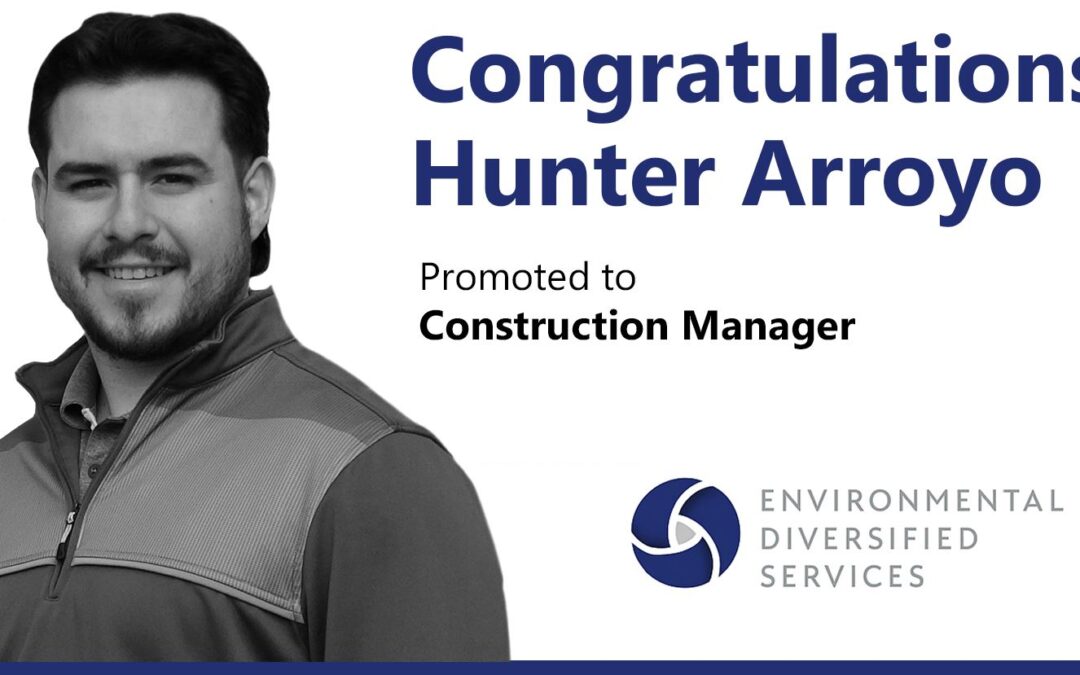 Hunter Arroyo Promoted to Construction Manager as Specialty Services Grow