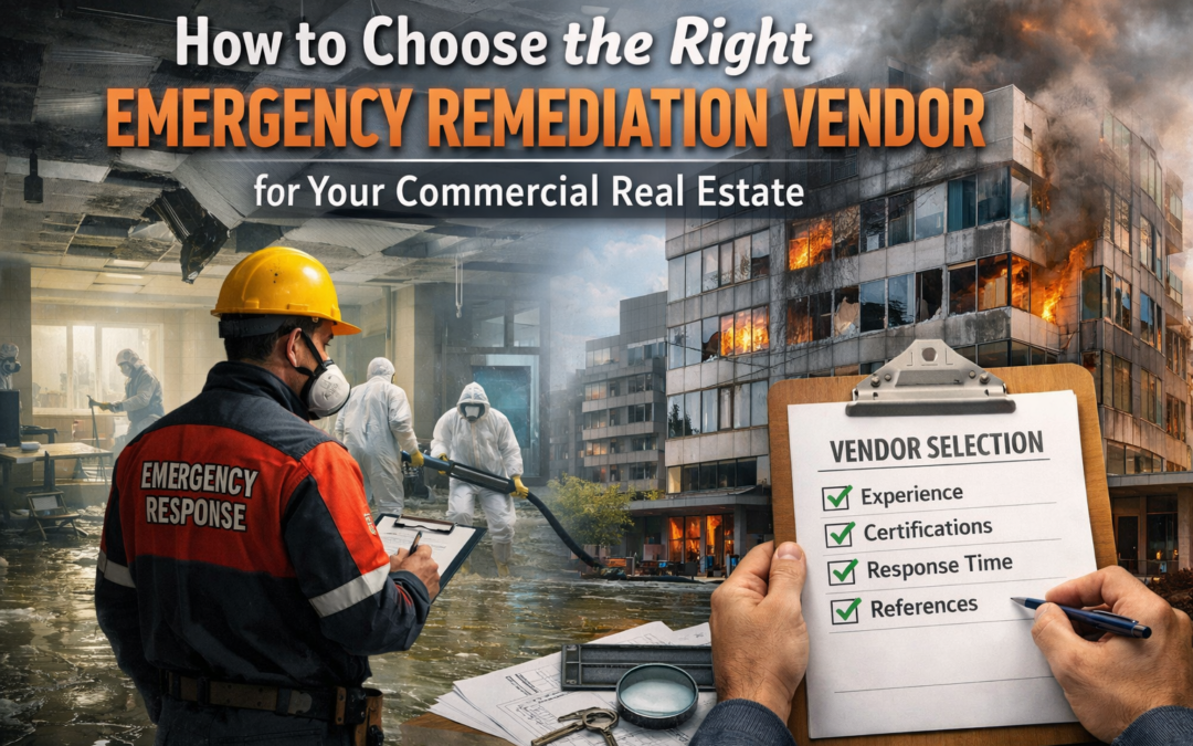How to Choose the Right Emergency Remediation Vendor for Your Commercial Real Estate
